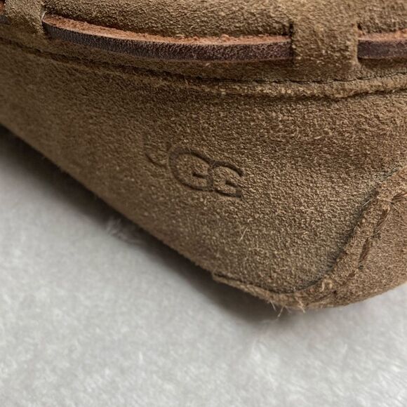 UGG 10 Dakota Moccasin Sherpa Lined Slip On Suede Slippers - Picture 6 of 11